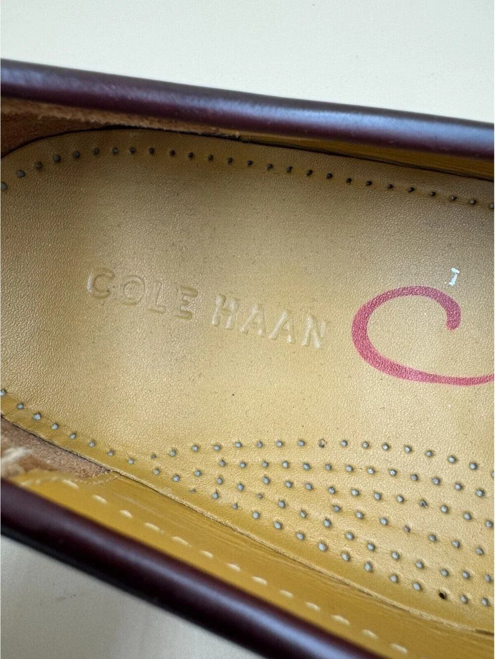 Cole Haan Mens Kilty Loafers Pinch Buckle Mohagany Leather Monk Strap Size 9.5 D